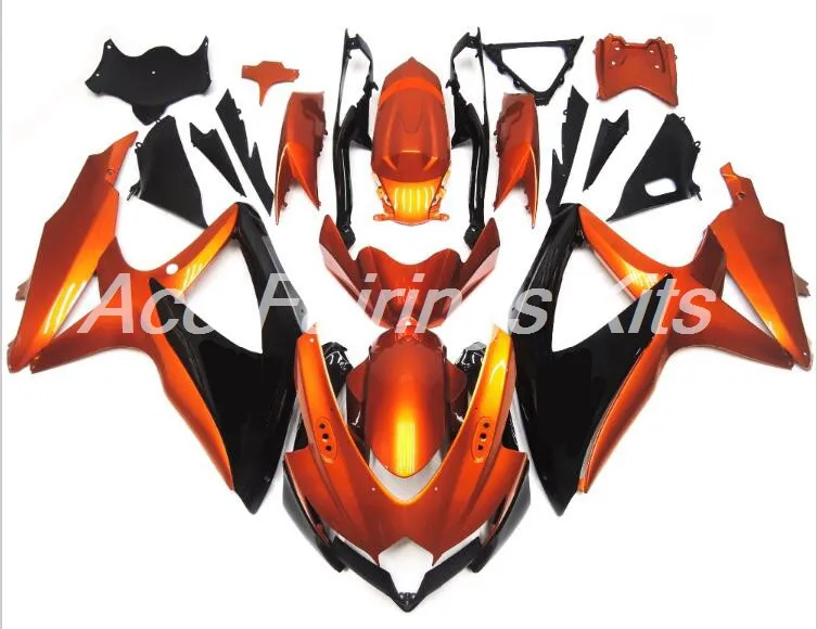 

New TOP (Injection molding) ABS Fairing Kits Fit For Suzuki GSX-R600 GSX-R750 K8 2008 2009 2010 Fairings set color orange black