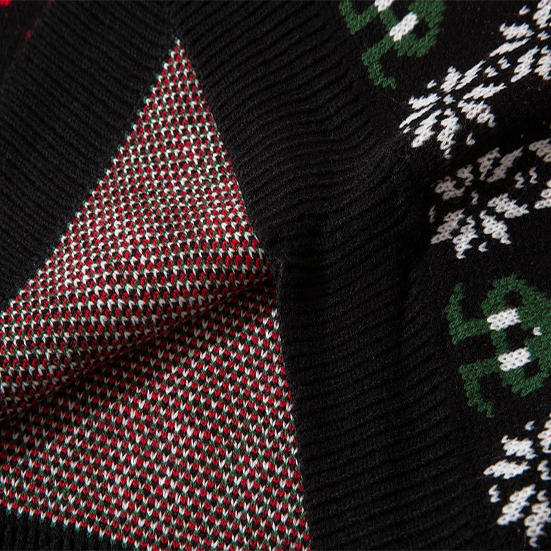 Plegie Зимний Рождественский пуловер с принтом свитер для пары мужской вязаный пуловер с круглым вырезом свитера Хип-Хоп унисекс оверсайз pull homme