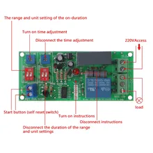 Dual Time Adjustable Cycle Delay Timing Relay Repeat ON OFF Switch Infinite Loop Timer Module AC 100V 110V 120V 220V 230V 240V taidacent 2 pieces 12v 20a relay timing delay on and off repeat cycle timer relay dual led display digital timer relay switch