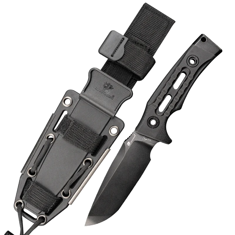 

HX OUTDOORS TD-13 Hunting Straight Tactical Knife Fixed Knives, D2 Blade ,G10 Handle ,Survival Camping Rescue Tool, Dropshipping