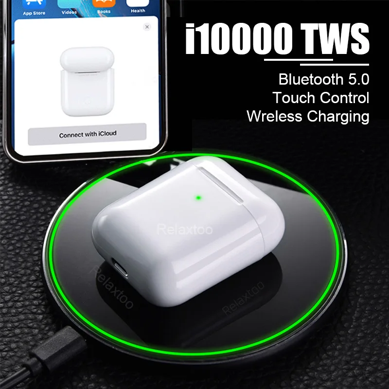 

i10000 tws in-ear Touch Control Bluetooth 5.0 Headset Wireless Charging earphone 1:1 PK i200 i500 i1000 i2000 i5000 i9000 tws