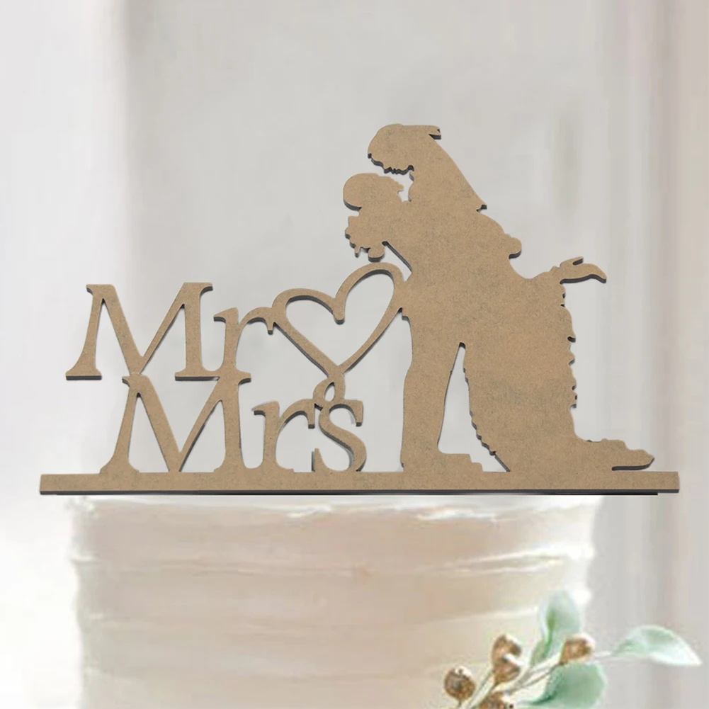 Mr Mrs аксессуары для выпечки торта персонализированные вечерние DIY Свадебные
