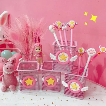 

Sailor Moon Pen Holder Wing Star Pen Holder Desktop Storage Tube Anime Adult Office Storage Bucket Schoolgirl Gift