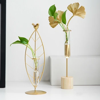 

Vases for Flowers Glass Hydroponic Vase Home Decoration Accessories Modern Nordic Tabletop Vase Living Room Decoration Pastoral