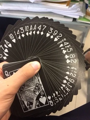 1 шт. Tally-Ho Viper Deck велосипедный вентилятор обратно игральные карты черная колода от Ellusionist креативный магический реквизит для игры в покер магические трюки