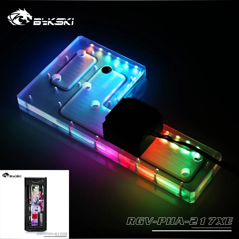 Bykski RGV-PHA-217 акриловая водная доска для Phanteks 217ex ПК корпус для охлаждения воды решение использовать для RGB/A-RGB освещения