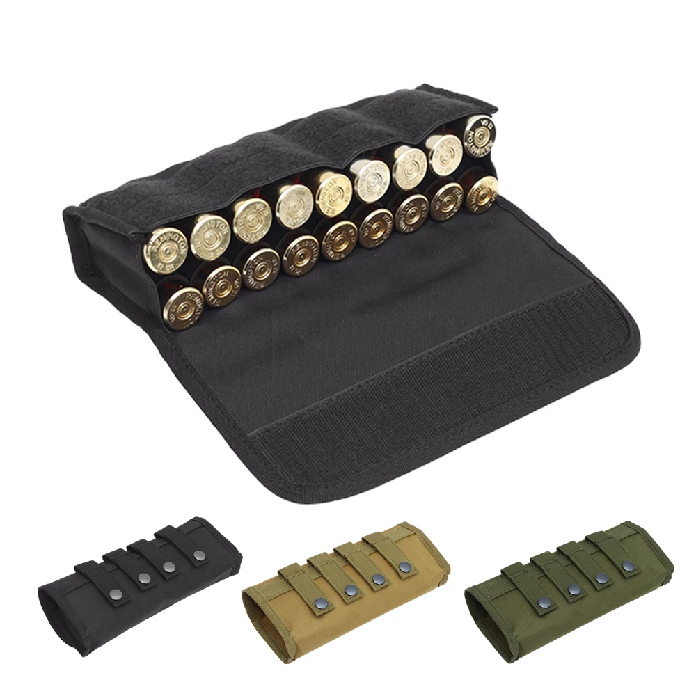 

18 Round 12/20 Gauge Shotgun Cartridges Bullet Pouch Hunting Shooting Military Molle Waist Bag Tactical Shell Holder Ammo Bag