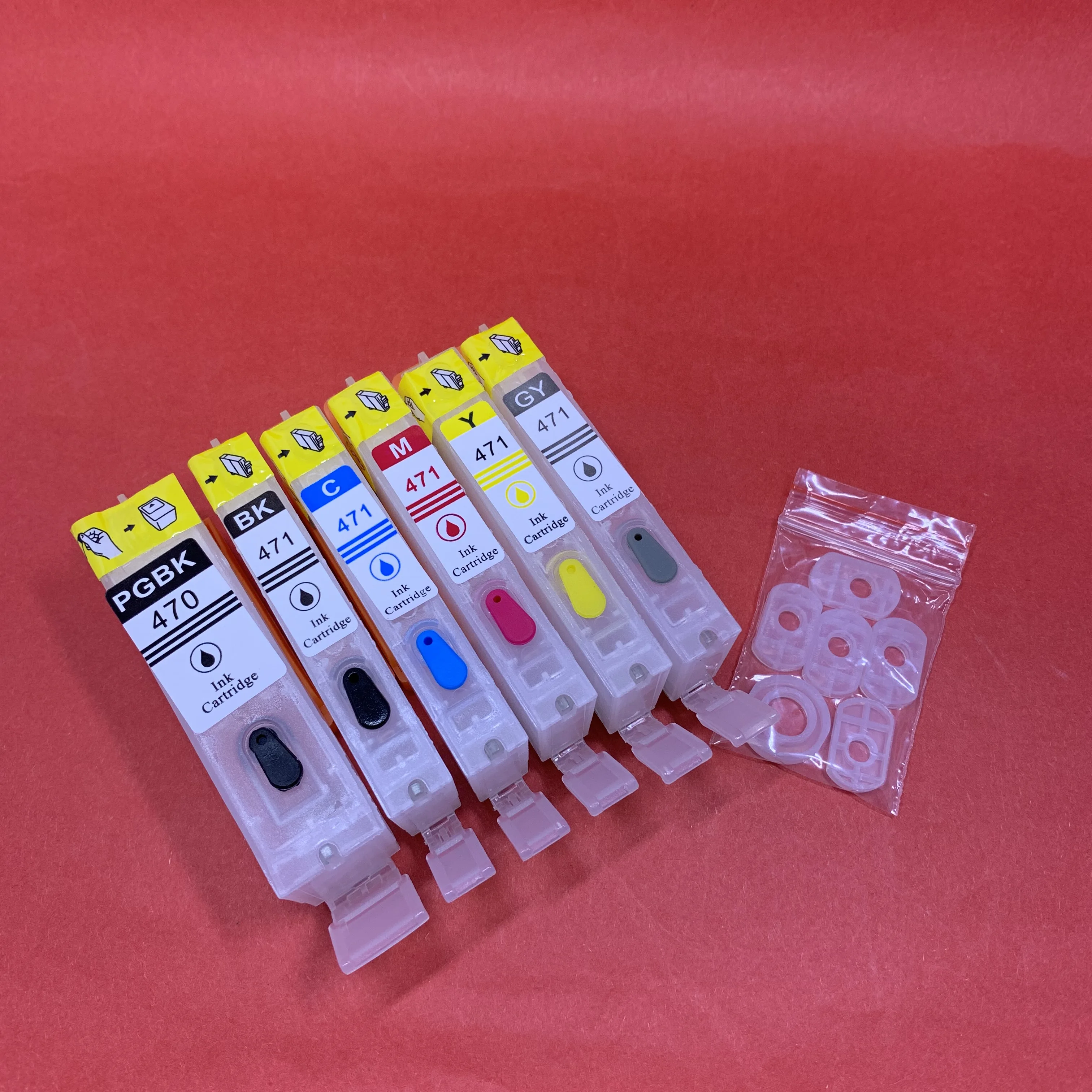 

PGI-470 CLI-471 Empty Refillable Ink Cartridge with ARC for Canon PIXMA MG5740 MG6840 MG7740 TS5040 TS6040 TS8040 TS9040