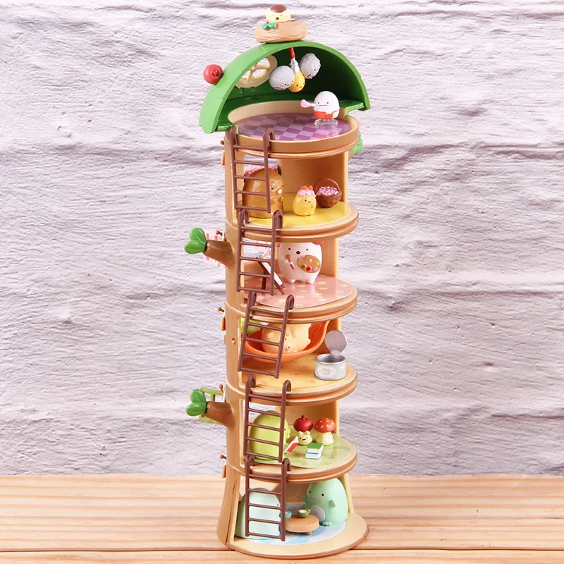 

Sumikkogurashi Tree Stump PVC Collectible Action Figure House Vacation Sumikko Gurashi Model Toy Anime Statues