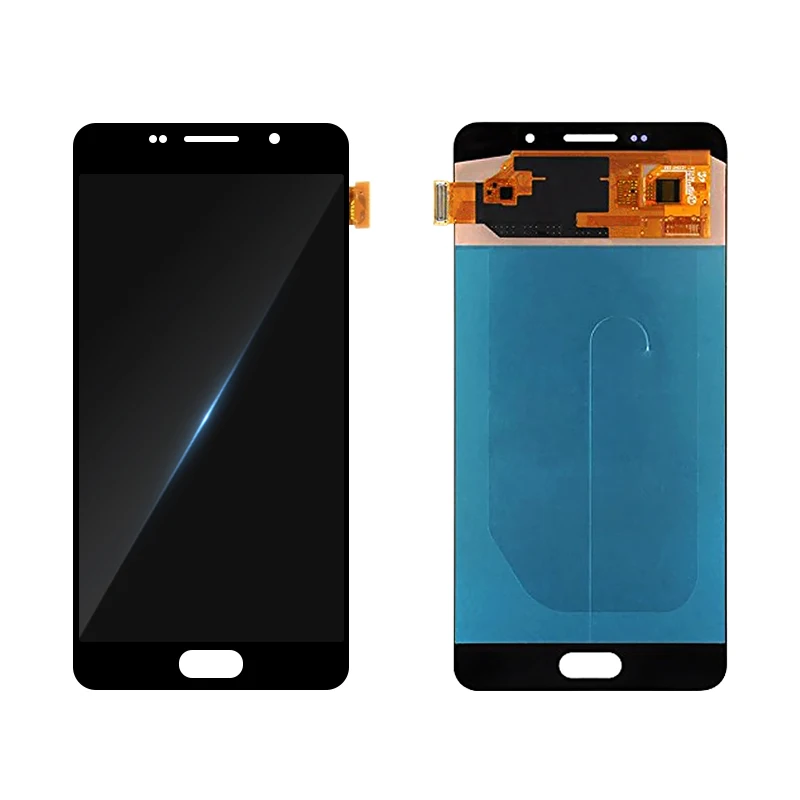 Тест супер AMOLED lcd для Samsung Galaxy A7 A710 A710F A710M ЖК-дисплей сенсорный экран дигитайзер сборка