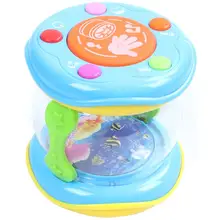 Пластик рулон светодиодный барабан Музыкальные инструменты детей дошкольного возраста детская одежда для малышей игрушки, барабан