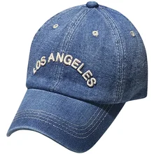 Primavera nueva Denim gorras de béisbol de Los Ángeles Retro gorras de béisbol Unisex sombrero Casual gorra Hip Hop gorras