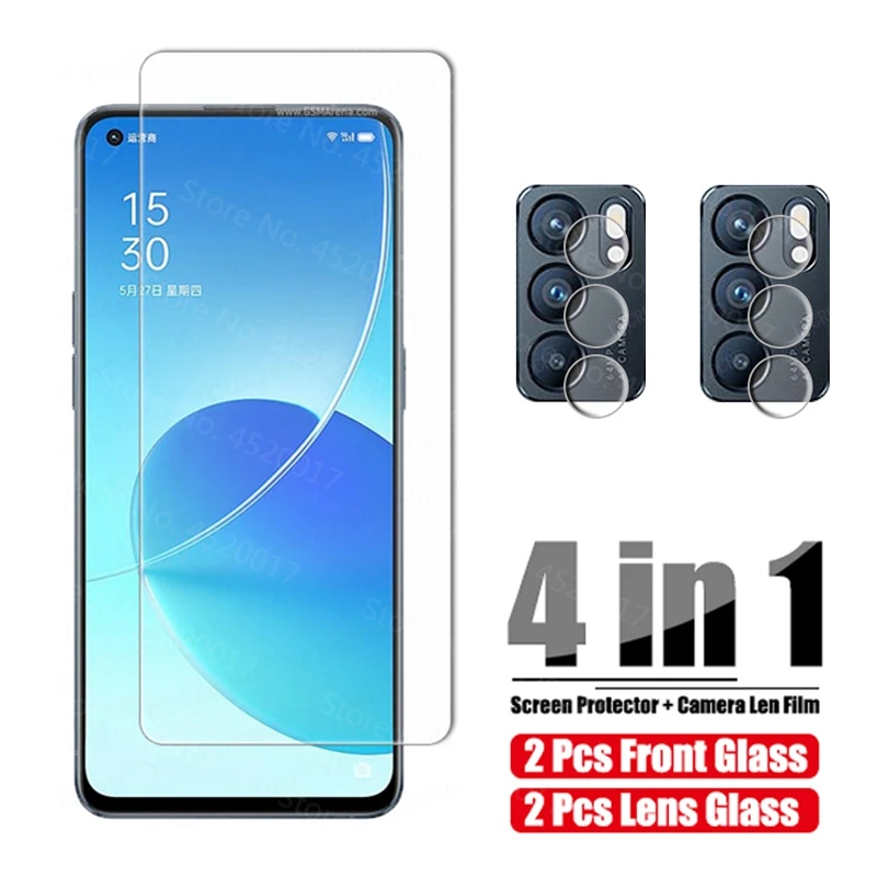 Защитная пленка 4 в 1 для экрана OPPO Reno 6 5 Pro 5G Glass puls Lite F SE Z стеклянная объектива