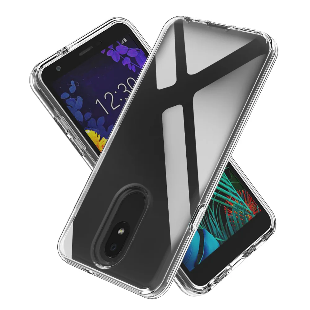 For LG K30 2019 X320 Case Soft TPU Hard PC 2 in 1 Transparent Phone Capa 2