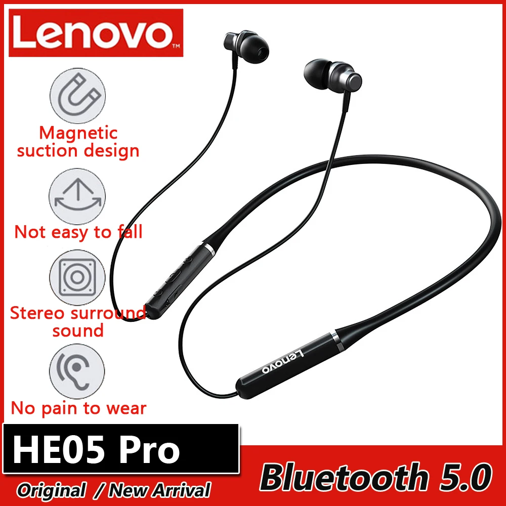 Lenovo HE05 Pro / Bluetooth наушники IPX5 водонепроницаемые беспроводные спортивные с
