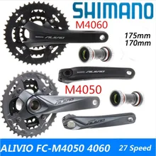 SHIMANO Alivio 4000/4050/4060MTB Кривошип горного велосипеда комплект передач части велосипеда включая BB51 центральный 44-32-22T 3X9 скорость