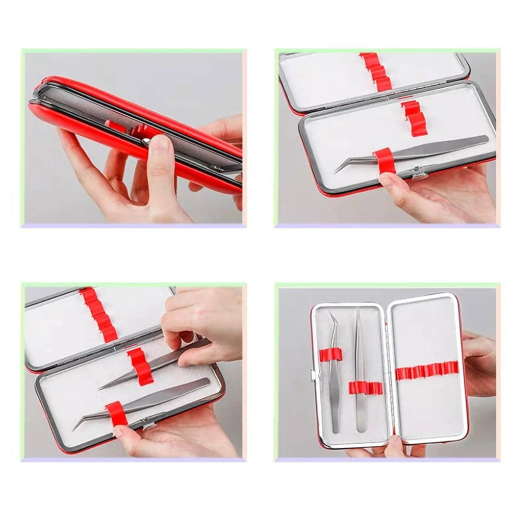 Storage for Tweezers Professional Eyelash Extension Tools Bag Protect Case for Eyebrow Scissors Brushes (7)