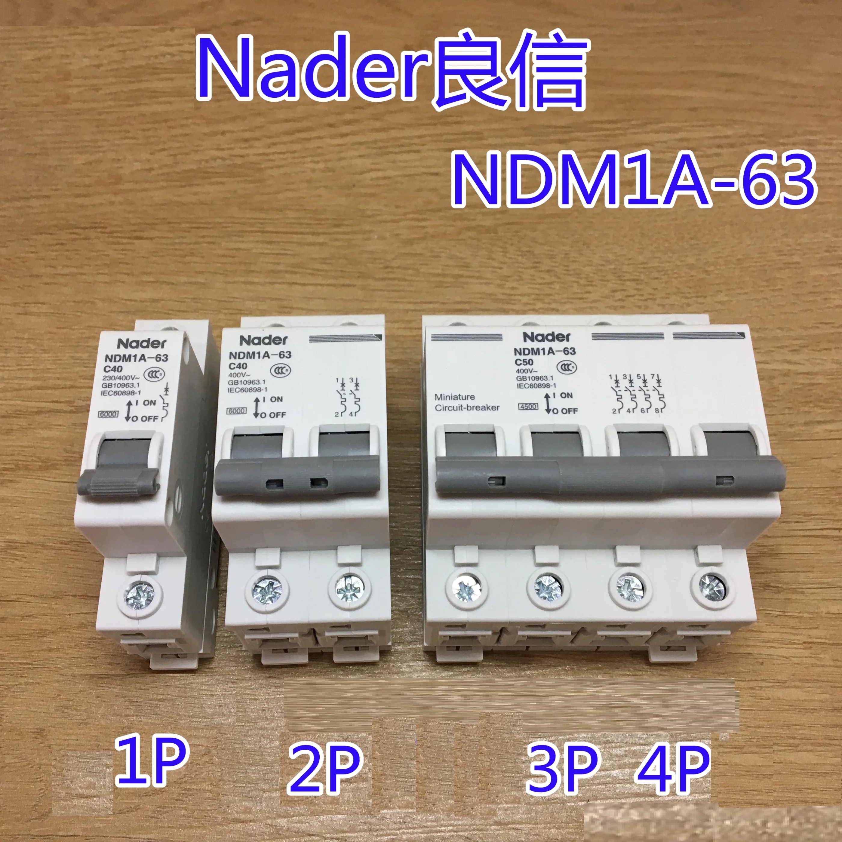 Nader 1P6A 1P10A 1P 16 20A 25A 32A 40A 50A 63A маленькая цепь автоматический воздушный выключатель