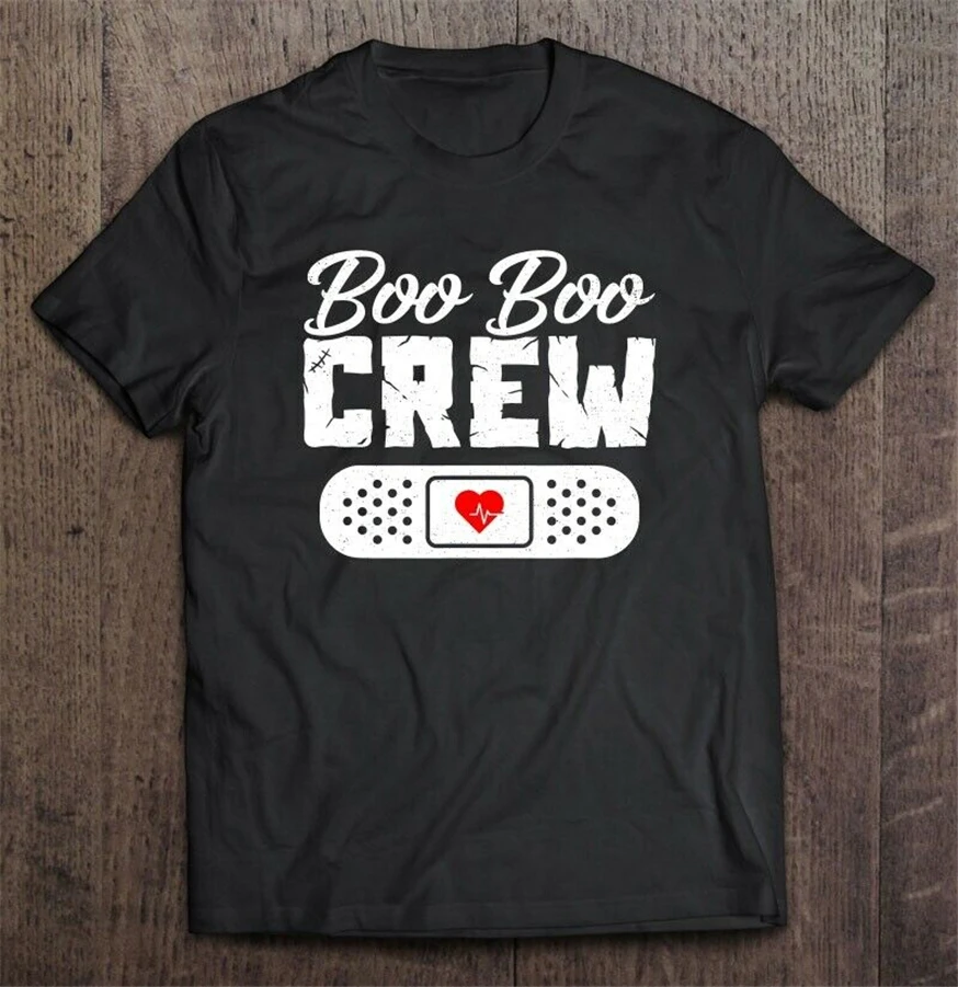 Boo Crew Nurse Хэллоуин Version2 Мужская футболка Basic базовые модели | одежда