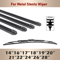 Car Vehicle Insert Rubber strip Wiper Blade (Refill) 6mm Soft 14" 16" 17" 18" 19" 20" 21" 22" 24" 26" 28" 1pcs Accessorie 1