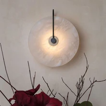 Zerouno светодиодный настенный светильник, мраморный камень, настенный светильник solf, светильник для спальни, гостиной, настенные художественные декоративные лампы, поверхностное крепление, бра