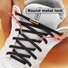 Cordones de bloqueo de cordones fáciles de quitar, 21 colores, cápsula redonda, Metal elástico, adecuado para todos los zapatos, zapatillas, Lazy Lace ► Foto 2/6