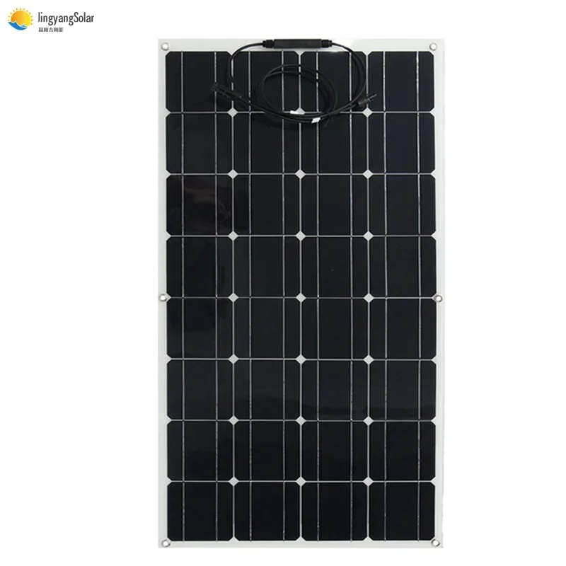 Солнечная панель цена дешевая 100 Вт Гибкая солнечная панель, для 12 в зарядное устройство монокристаллический элемент