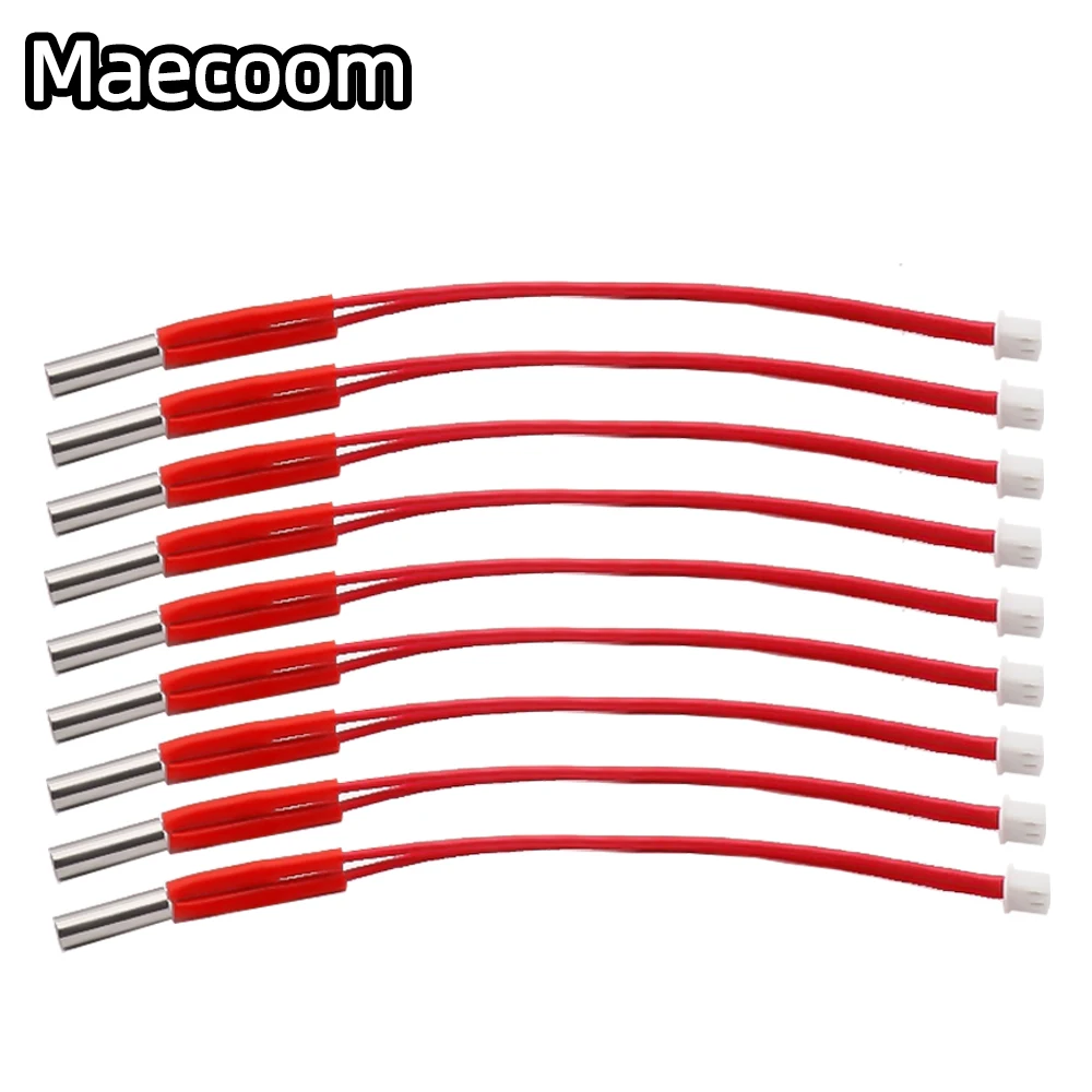 3D 프린터 카트리지 히터, MK8 압출기 부품용 100K NTC 3950 서미스터, 히트 부품, 12V, 24V, 40W, 6x20mm, 150mm