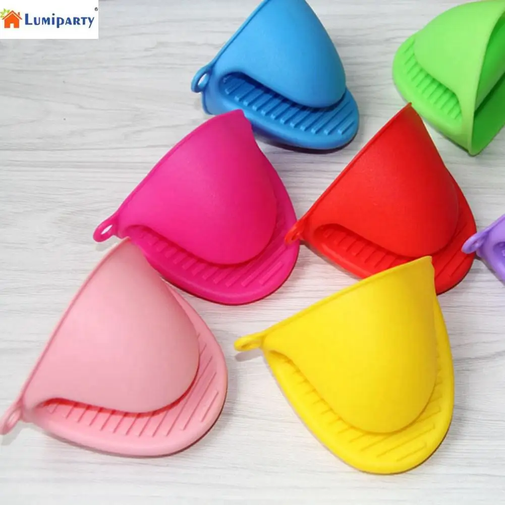 HobbyLane 1PCS Silicone Pot Holder Oven Mini Mitt Cooking Pinch Grip Heat Resistant