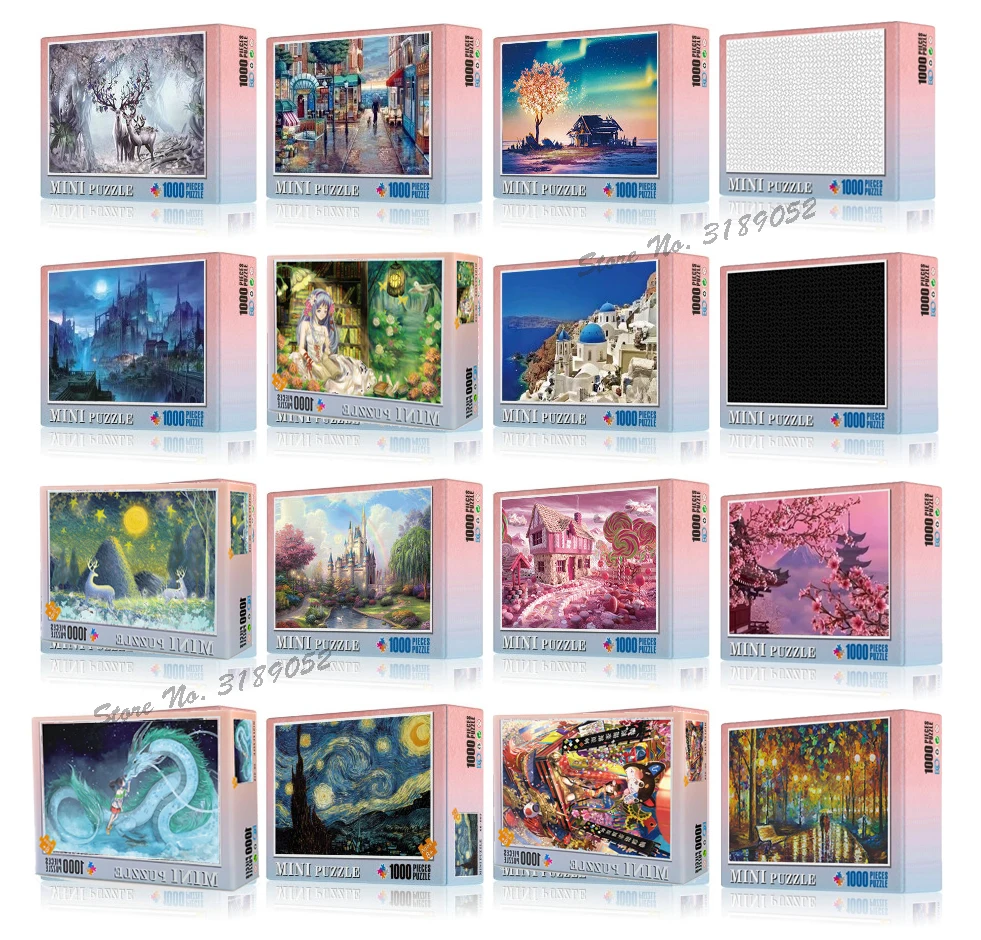 1000 Pcs Set Jigsaw Puzzles Famous Painting Of World Van Gogh Oil Painting Adult Kids Diy Jigsaw Puzzle Creativity Imagine Toys Puzzles Aliexpress