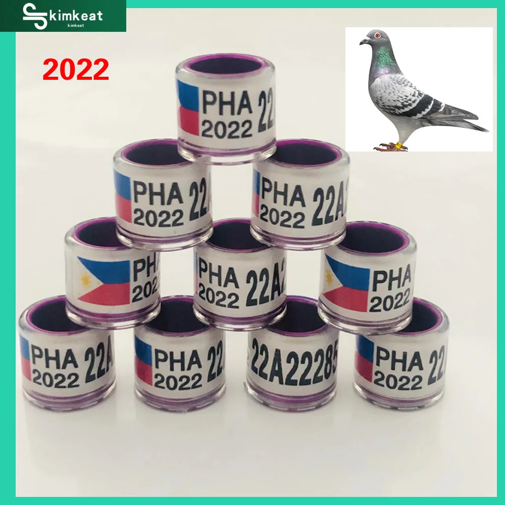 2022 Purple PHA ring 10Pcs 20pcs Pigeon Aluminium Bird Dove Racing Leg Rings Bands pigeon Accessoriesbed linings | Дом и сад
