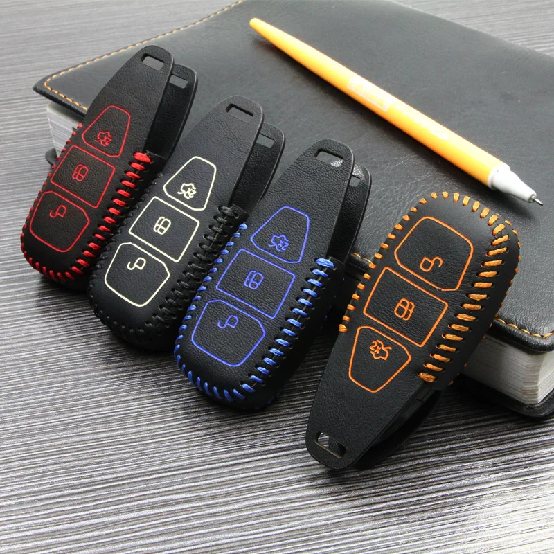 Luckeasy чехол для ford escape/fiesta 2013 kuga кожаный чехол Фокс maverick ключи сумка key2a