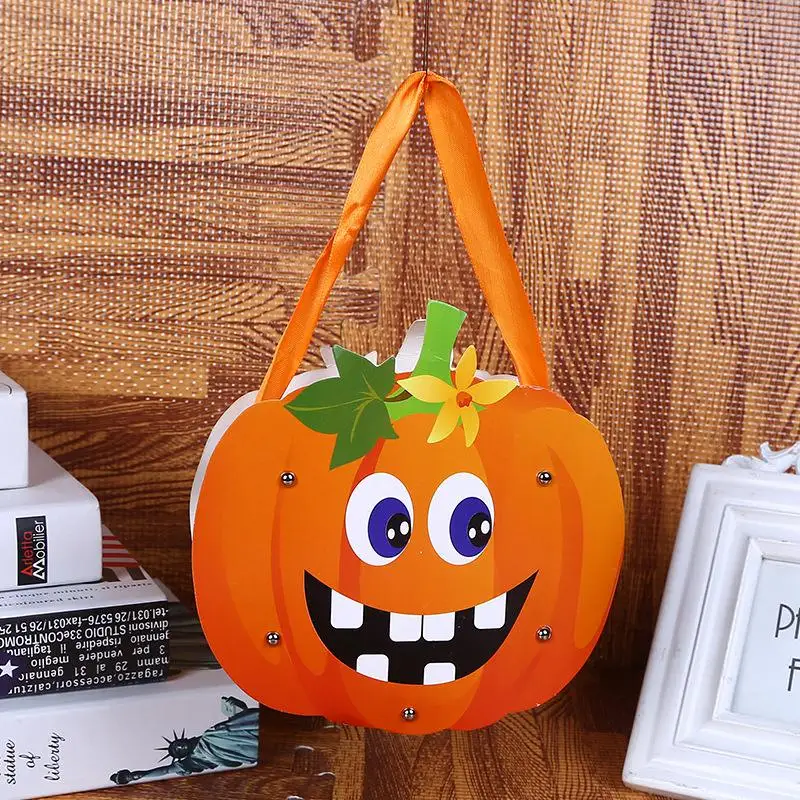 Хэллоуин конфеты трюк угощение сумки Тыква Череп Кошка украшения Детские