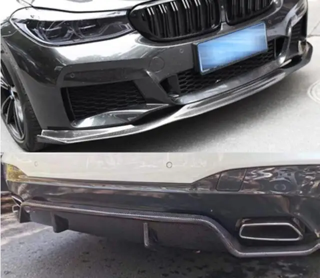 Накладка на боковую юбку автомобиля G32 из углеродного волокна передняя диффузор