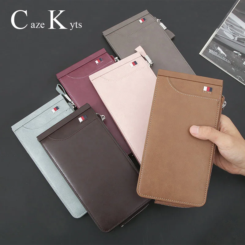 Новый мужской и женский длинный кошелек повседневный Модный Ретро Бумажник из