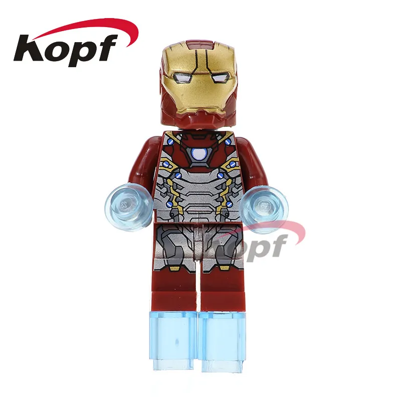 

20Pcs Building Blocks Super Heroes Iron Man Game Spider Man Model Masked Robbot Bricks Action Figures For Children Toys XH 675
