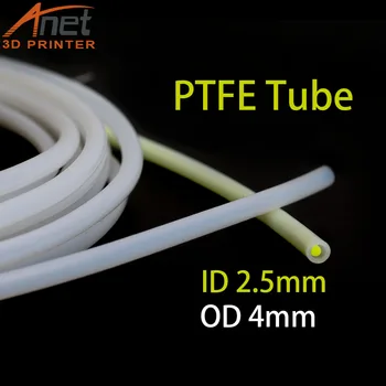 

Anet PTFE Tube ID2.5mmOD4mm 1.75mmFilament Guiding Pipe for 3D printer extruder Strong acid and temperature resistance Non-toxic