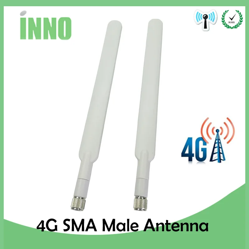 2 шт 4G LTE Антенна 5dbi SMA штекер разъема Antena внешняя антенна для huawei b593 4G маршрутизатор lte Ретранслятор беспроводной модем