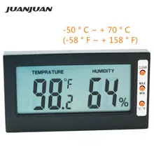 Большой экран ЖК-датчик температуры измеритель влажности Цифровой термометр гигрометр Цельсия по Фаренгейту портативный тестер скидка 10