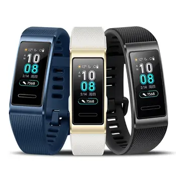 

Huawei Band 3 Pro GPS Smart Band Metal Amoled 0.95' Color Touchscreen Swim Stroke Heart Rate Sensor Sleep NFC Smart Bracelet