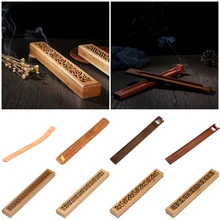 Ретро буддизм реквизит деревянный бамбук, ручная работа Joss-stick вставленный золоуловитель курильница ладан держатель ароматерапия инструменты домашний декор