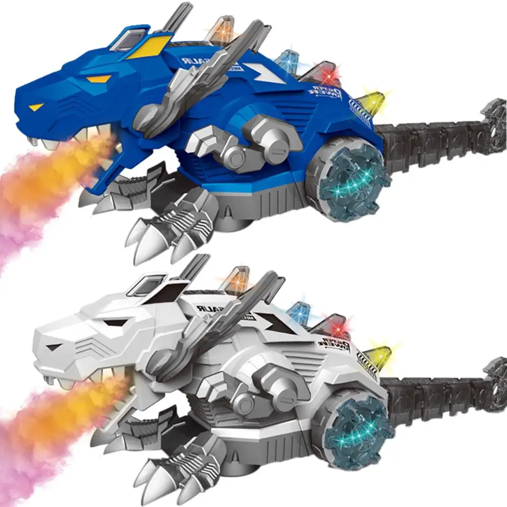 Kids Electronic Dinosaur Toy Spray Walking Dinosaur with Red Light Fire Breathing Water Spray Mechanical Dinosaur Toy for Boys