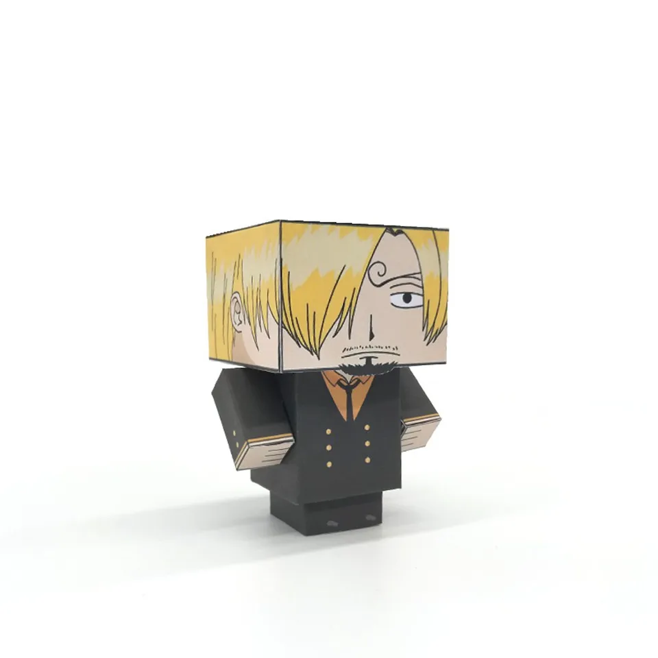 Сдельная складывающаяся мини-модель Sanji, милая 3D бумажная модель, Рисунок Аниме, сделай сам, Cubee, игрушки для детей и взрослых, MG-016