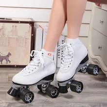 Двухрядные роликовые коньки, 4-ролики, каток, скоростные роликовые коньки