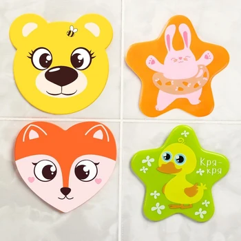 

Set of mini bath mats "Happy Friends", 4 pcs.