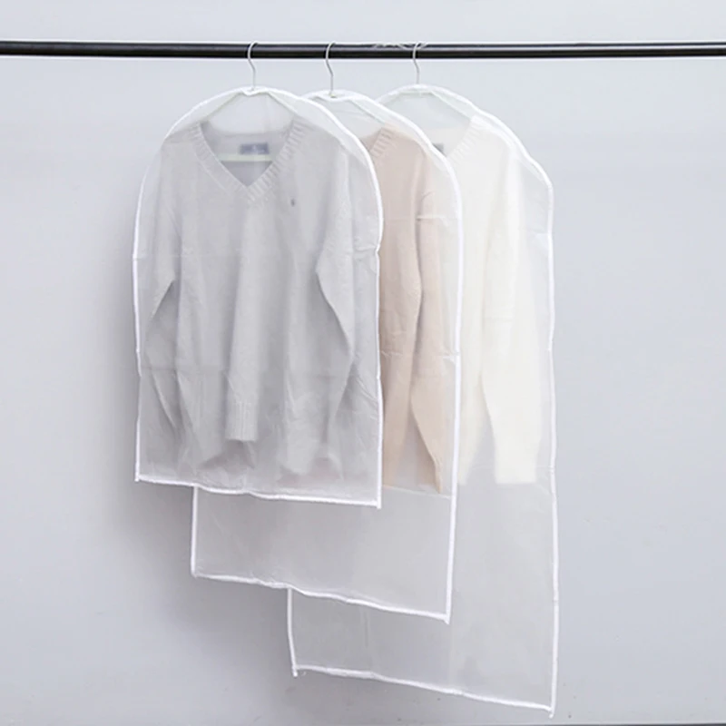 1PC Clothing cover Dust Proof Suit Coat Storage Bag Wardrobe Hanging
