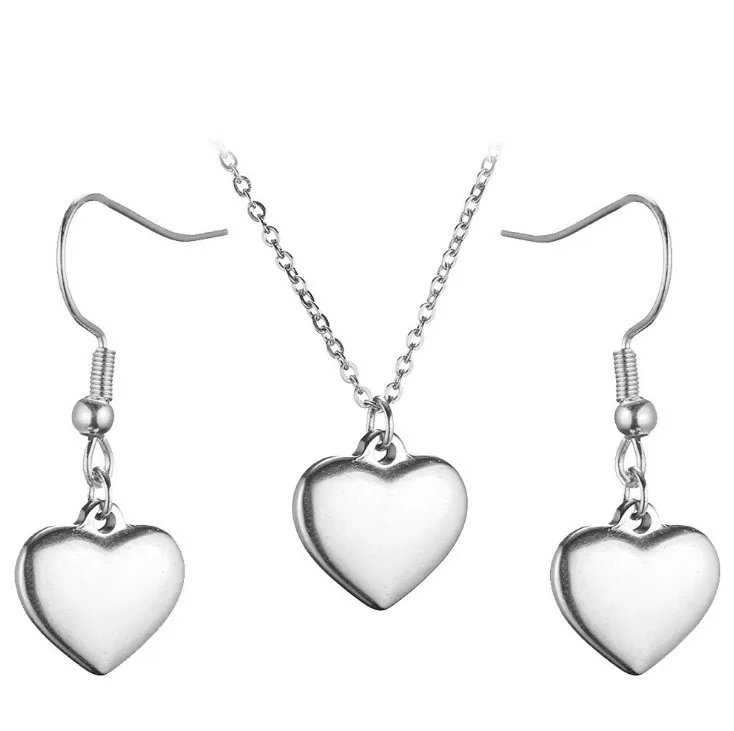 Ювелирный Комплект украшений Love Heart Honey Gift Модный комплект серьги ожерелье