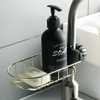 

Iron Drain Clip Shelf Faucet Rack Hanging Storage RackToilet Baskets Home Bathroom Accessories Basket Sink Kitchen Organization