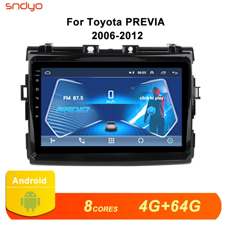 9' Android10 Car Radio for Toyota Estima PREVIA Tarago Canarado 2006-2012 Multimedia stereo System head unit navigation DVD GPS |