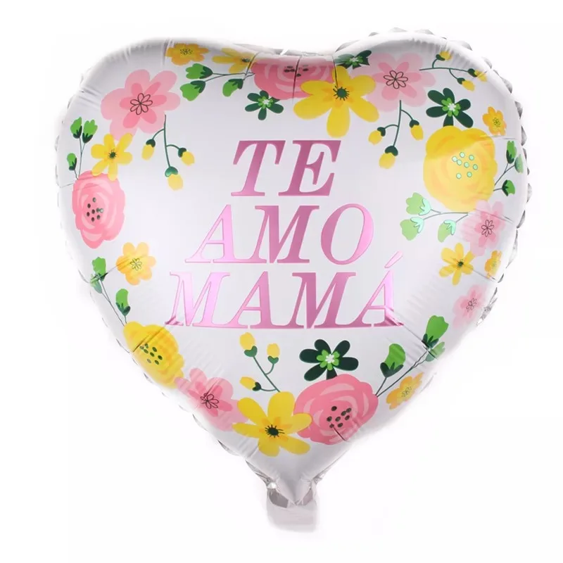 50 дюймов испанский Te amos balon воздушные шары из фольги Love feliz cumpleanos декор для дня рождения Детские игрушки Подарки На дни матери 10 шт